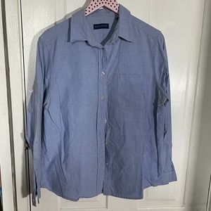Karen Scott Classic Preppy Button Down Shirt